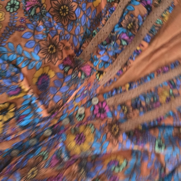 Free People Cassis Floral Printed Chiffon Dress - Picture 8 of 8